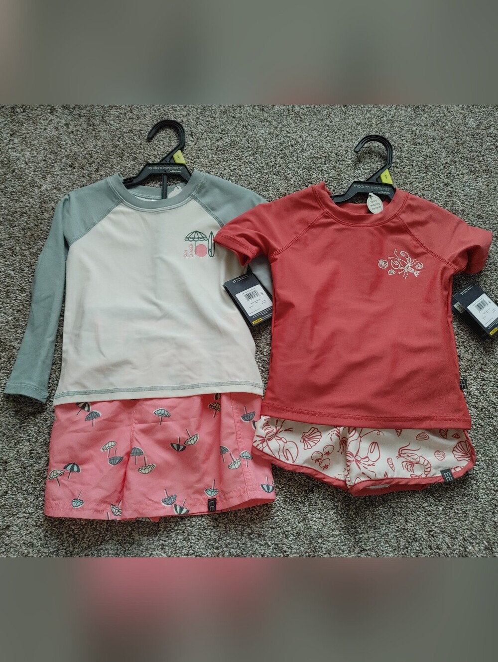 2 3T Modern Moments Swim Trunks/shirt Set Nwt